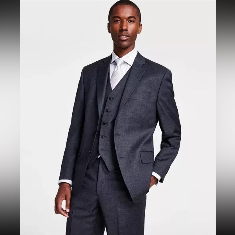 😍MICHAEL KORS Men's Suit Jacket Blazer Grey Size 46Reg